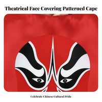 Chinese theatrical face covering Cape Cultural childrene Performance Wear visual-Catching Design