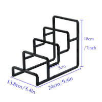 Handbag Display Stand Rounded Corners Accessory Display Holder Space-Saving Purse Holder Rack for Shelf