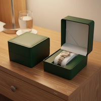 Single Watch Box Removable Pillow Square Watch Gift Box Wristwatch Storage Holder Contrast Stitching Easy to Clean for Gifting