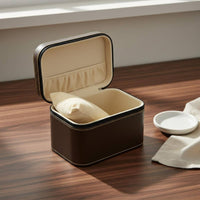 Jewelry Gift Box Soft Interior Lining Zippered Bracelet Box Wristwatch Display Holder Abrasion Protection for Travelers