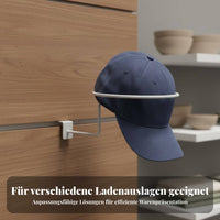 10 Pieces Slatwall Cap Display Easy to Install Slatwall Hat Holder for Retailers