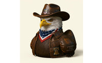 Liberty Eagle Duck Statue Detailed Patriotic Eagle Statue Handmade Look
