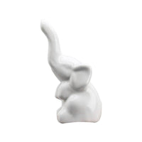 Ceramic Elephant Jewelry Holder Compact Glazed Elephant Jewelry Holder