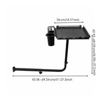 Rotating Hair Tray Movable Barber Chair Tray Easy to Assemble for Barbers