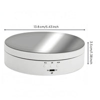 Electric Display Turntable Metal Top Showcase Item Smooth Surface