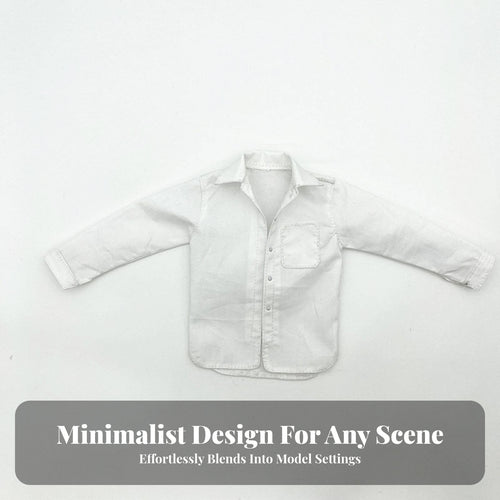 1/6 Scale Male Shirt Trendy Design 1/6 Scale Figure Shirt Precise Fit