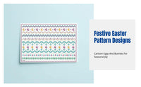 Easter Glow Oval Temporary Skin Decal Stickers, Holiday Party Decoration, Waterproof, Random Design