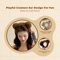 Women's Plush Teddy Headband Elastic Comfortable Decorative