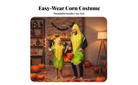 Corn Costume 3D Digital Print Corn on the Cob Costume Realistic Design for Halloween, Gatherings, Stage Performance