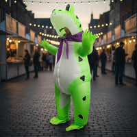 Inflatable Frog Costume Easy to Wear Amusing Amphibian Inflatable Outfit Not Stuffy Novelty Clothing for Adults, Party, Halloween