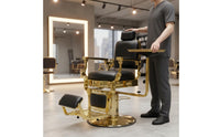 Salon Chair Service Tray Large Capacity Adjustable Chair Side Tray Aluminum Alloy for Hairstylists, Barbers, Barbershop, Spa