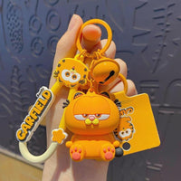 Orange Tabby Keychain, Cartoon Animal Bag & Car Charm