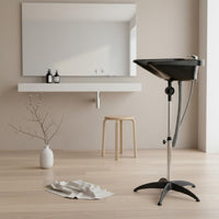 Portable Shampoo Bowl with Stand Stable Star Base Bedside Shampoo Basin Easy Assembly Home Support for Women