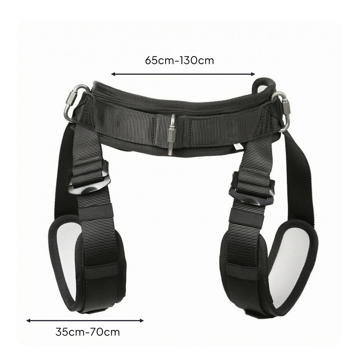 Half-Body Airborne Harness Mesh Padding Half Body Harness Metal Buckles