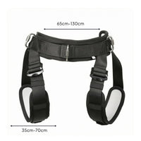 Half-Body Airborne Harness Mesh Padding Half Body Harness Metal Buckles