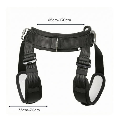 Half-Body Airborne Harness Mesh Padding Half Body Harness Metal Buckles
