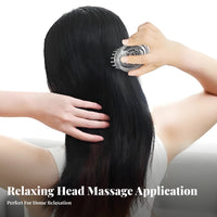 Oval Skin Scrubber Deep Cleansing Head Massager Ergonomic Grip Included for Gentlemen, Adults, Home, Shower, Bathroom