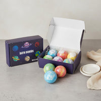 6 Pieces Bath Set Skin Moisturizing Bath Fizzies for Bathroom