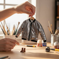 1/6 Scale Windbreaker Jacket Fastener Closure 1/6 Scale Male Clothing 12 Inch Figure Jacket Authentic Design for Collectors