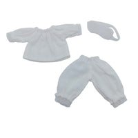 3-Piece Doll Pajama Set Long Sleeved Doll Pajama Outfit Slightly Transparent Toy Apparel