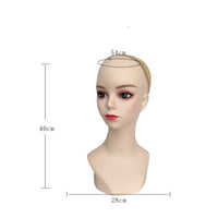 Mannequin Head with Shoulders Smooth for Hair Stylists