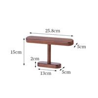 Wooden Watch and Bracelet Display Stand Multi-Functional Watch and Bracelet Holder Minimalist Design Solid Wood Jewelry Rack for Bedroom, Closet