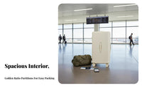 Ridged Hard-Shell Large Capacity Hardside Carry-on Long-Lasting