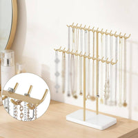 Jewelry Display Stand Metal Frame Stable Jewelry Stand Base Elegant Necklace Holder for Boutique