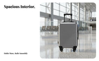 360° Wheels Hardshell Carry-on Large Capacity Suitcase Minimalist Design Luggage Spacious Interior for Vacationers, Frequent Flyers, Business Professionals, Vacations, Weekend Trips Getaways, Road Trips