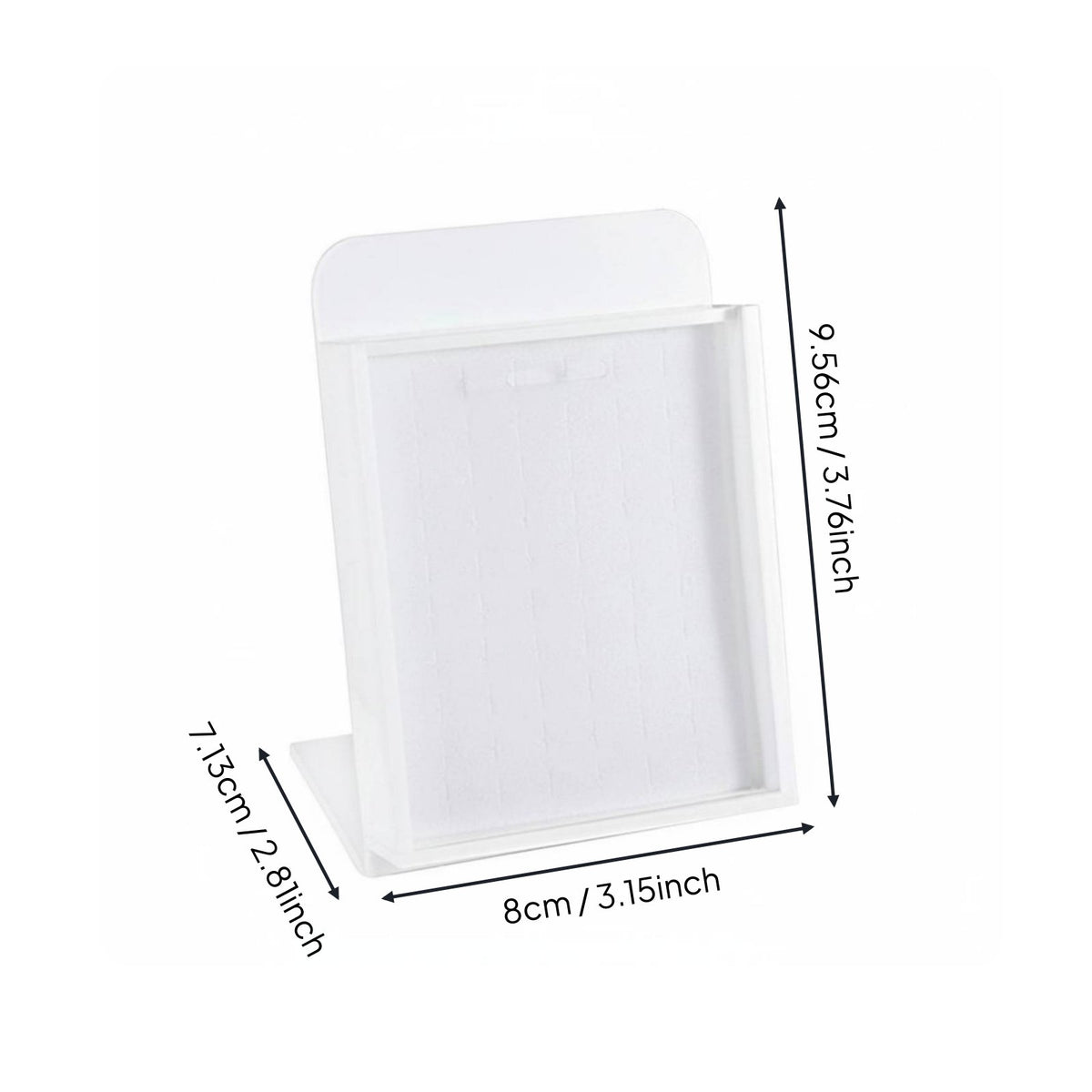 Body Jewelry Display Case Versatile Earring Display Board with Cover Minimalist Design Countertop Post Earring Holder for Retail Store