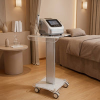 Beauty Cart with Acrylic Shelf Compact Beauty Cart with Handle Modern for Spas