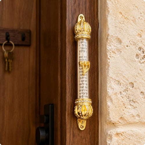 Decorative Mezuzah Scroll Case Wall Mount Mezuzah Case Long-Lasting