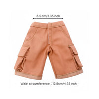 BJD Utility Shorts Casual Miniature Cargo Pants Multiple Colors