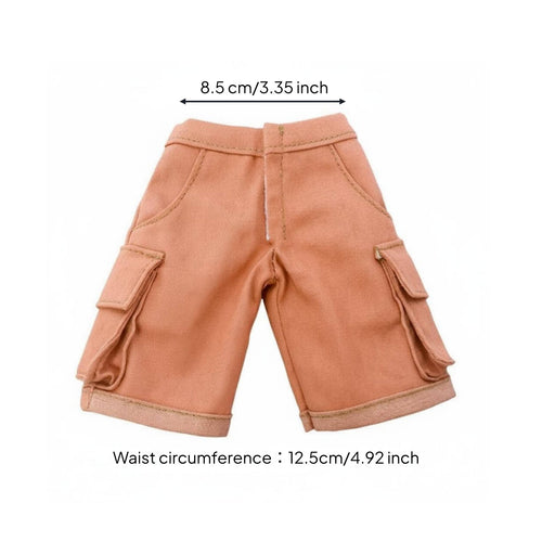 BJD Utility Shorts Casual Miniature Cargo Pants Multiple Colors