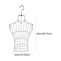 Iron Dress Form Metal Frame Male Dress Form Stand No Tools Needed for Boutique