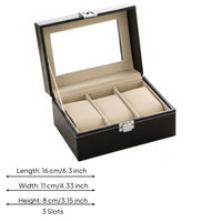 Watch Storage Box Clear Window Watch Display Box Stitching