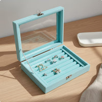 Band Earring Storage Case Multi-Functional Band Display Organizer Dust-Proof