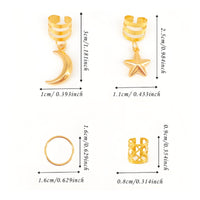 44 Pieces Hair Cuff and Hair Band Kit Adjustable Cuffs Braid Ornament Jewelry