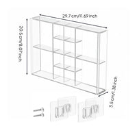 Rock Display Case Transparent Stone Display Box Dust Resistant for Collectors