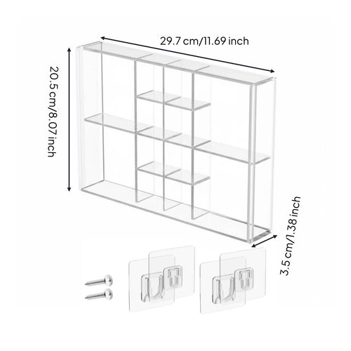 Rock Display Case Transparent Stone Display Box Dust Resistant for Collectors