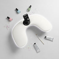 U-Shaped Nail Arm Rest Ergonomic Design Double Hand Manicure Cushion