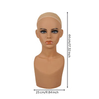 Hairpiece Head Lifelike Hairpiece Mannequin Bust Lightweight for Cosplay Sellers