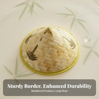 Conical Bamboo Hat water-resistant Pointed Bamboo Hat Breathable for Gardeners, grown-ups