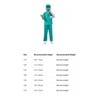 Kids Doctor Costume Breathable Kids Doctor Costume Set Easy Care for Boys, Girls