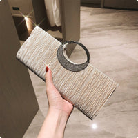 Rhinestone Clutch Light Luxury Glitter Evening Clutch Dressy for Wedding, Women