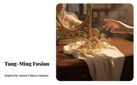 Traditional Chinese Hair Crown Fairy-Like Aesthetic Traditional Chinese Hair Accessory Traditional Hairpiece Elegant Design
