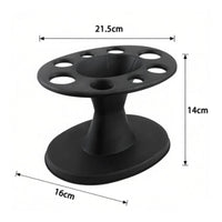Salon Hair Tool Rack Stable Support Round Tray Tool Holder Space-Saving