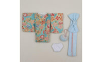 Floral Kimono Outfit Drawstring Pouch Kimono Accessory Set Soft