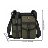 Crossbody Shoulder Bag Buckle Clasp Rectangular Crossbody Bag Personal Carry Item