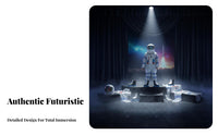 Astronaut Jumpsuit with Helmet Realistic Look Astronaut Jumpsuit Set for Adults